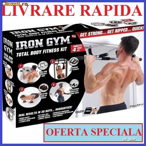 Bara fitness si exercitii sol si usa IRON GYM foto mare