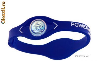 Bratara Power Balance albastra foto mare
