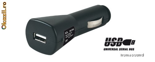 Adaptor USB auto SAL SA 020 foto mare