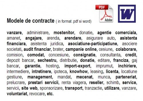 Modele de contracte juridice foto mare