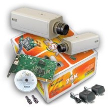 Kit Supraveghere Video cu camere Alb Negru foto Kit Supraveghere Video cu camere Alb Negru foto