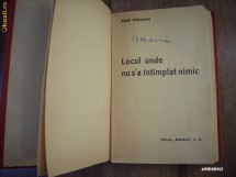 M. Sadoveanu - Locul unde nu s-a intamplat nimic, interbelica foto