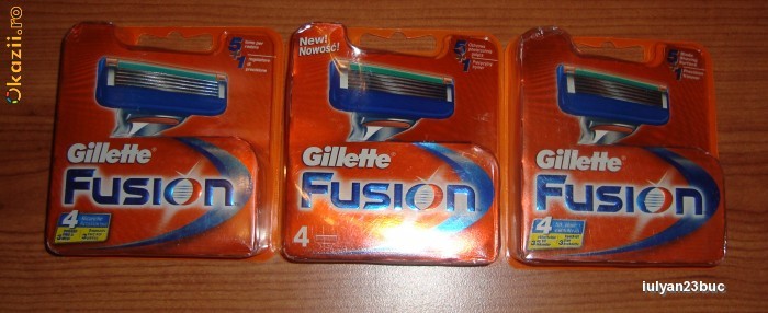 REZERVE GILLETTE FUSION  SI FUSION POWER ORIGINALE foto mare